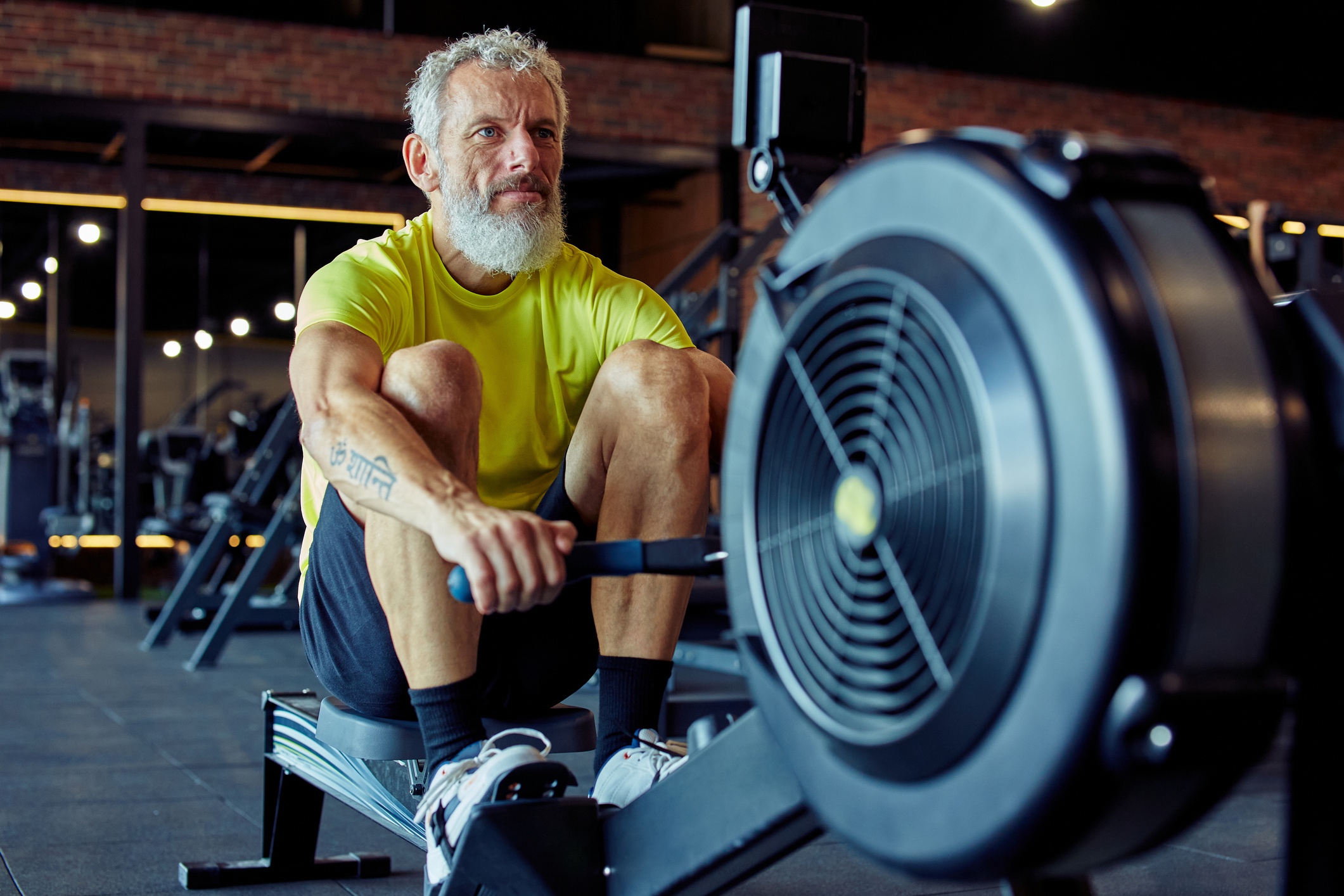 Rowing is a good option for moderate cardio training